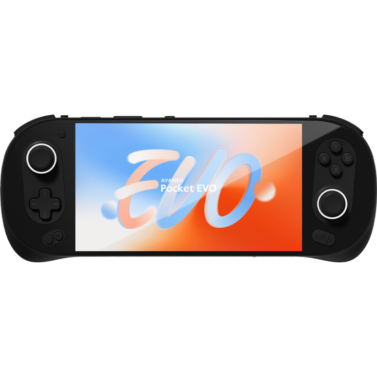 AYANEO Pocket EVO Handheld Konsole – 7 Zoll Full-HD, 165 Hz, Snapdragon G3x Gen 2, 16 GB LPDDR5X, 512 GB SSD, schwarz