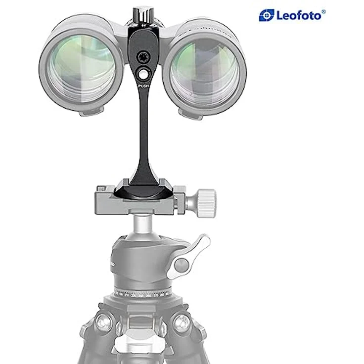 Leofoto LF-BC-03, Binokularadapter aus Aluminium mit kompakt und leichtem Design, schwarz – Bild 7