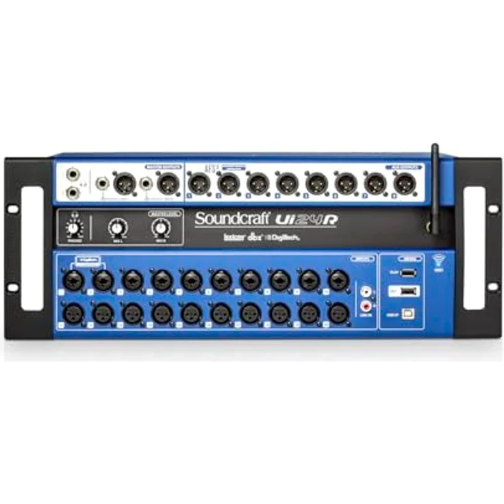 Soundcraft Ui24R, Digitales Mixer- und Recording-System mit 24 Kanälen, Dual-Band-WLAN und professionellen Studer Vorverstärkern, Mehrfarbig – Bild 2