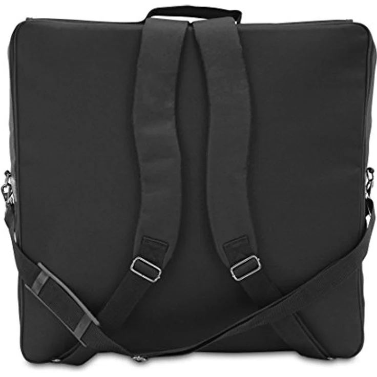 Alpenklang Akkordeontasche für 72 Bass Akkordeon (Schwarz, Schultergurte, wasserabweisend, gepolstert) – Bild 2