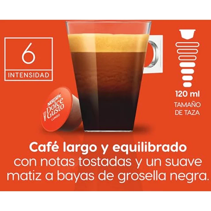 Nescafé Dolce Gusto Caffè Lungo, Kaffee Kapseln, 16 Portionen, 1er Pack, 112g – Bild 5