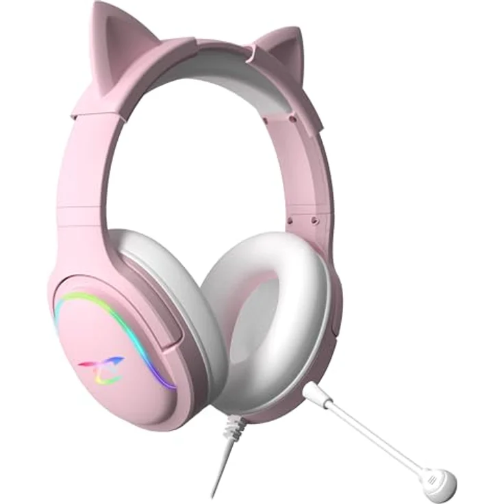 Subsonic Headset All Platforms Led MULTI, Gaming Headset, Rosa, RGB-Beleuchtung – Bild 1