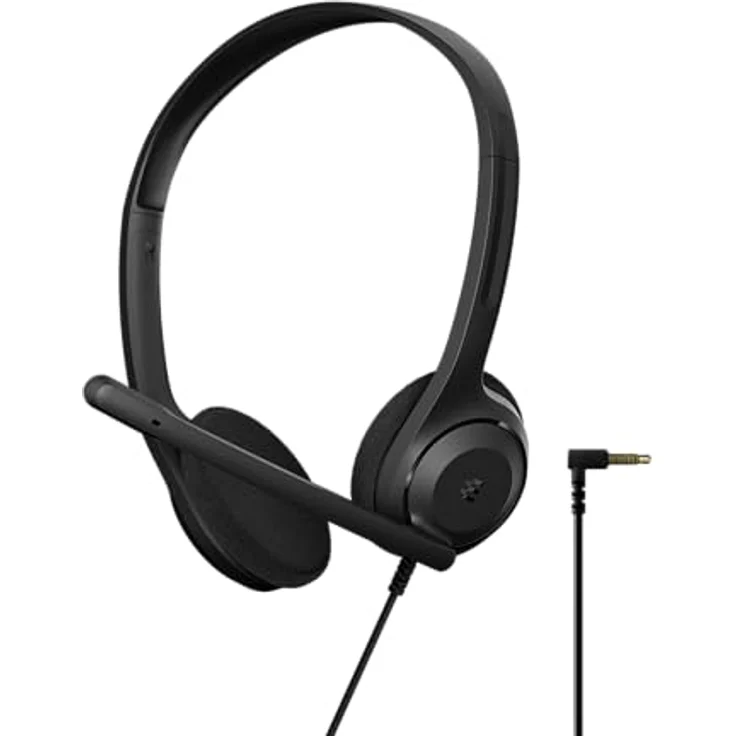 EPOS C1, Business-Headset mit Mikrofon, 3,5-mm-Klinkenstecker, Rauschunterdrückendes Mikrofon, on Ear, ultraleichtes Design für hohen Tragekomfort – Bild 1