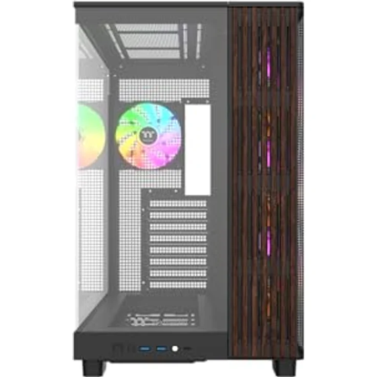 Thermaltake View 380 XL WS ARGB, Mid Tower Chassis für Mini ITX, Micro ATX und ATX Mainboards, Schwarz, mit vorinstallierten ARGB Lite Lüftern – Bild 2