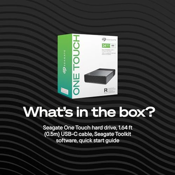 SEAGATE One Touch STNB8000400, 8 TB externe Festplatte mit USB-C Verbindung, 3,5 Zoll, Space Grau – Bild 9
