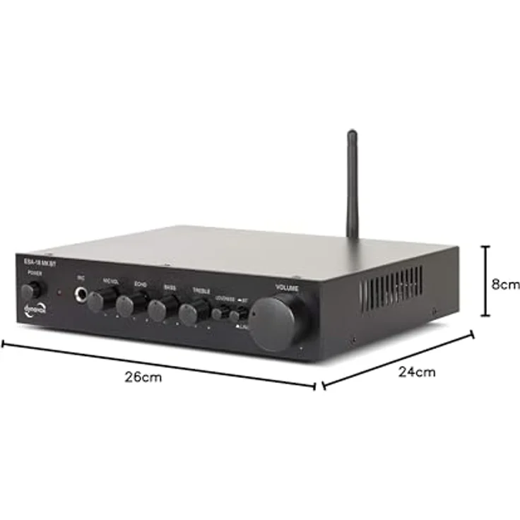 Dynavox ESA-18 MK BT Verstärker schwarz – Bild 3