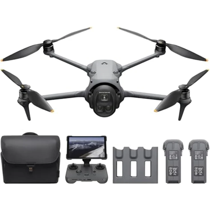 DJI Mavic 4 Pro 512GB Creator Combo, Drohne mit 100 MP 4/3-CMOS-Hasselblad-Kamera, 51 Min. Flugzeit, DJI RC Pro 2, drei Akkus, Ladestation – Bild 1
