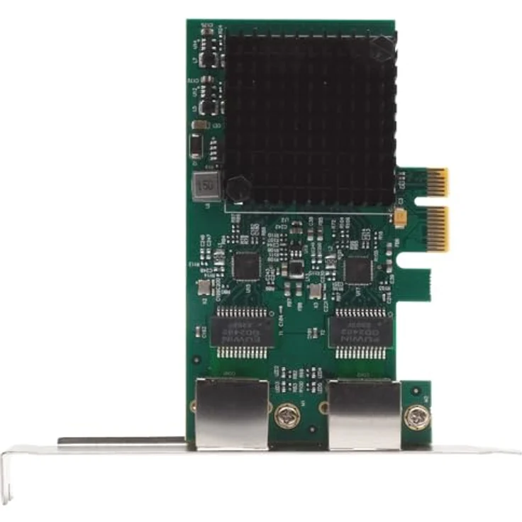 Exsys EX-60112 2-Port 2.5Gigabit PCIe Netzwerk-Karte, unterstützt 10/100/1000/2500 Base-T Ethernet Standard, mit Wake-on-LAN und LED-Anzeige – Bild 2