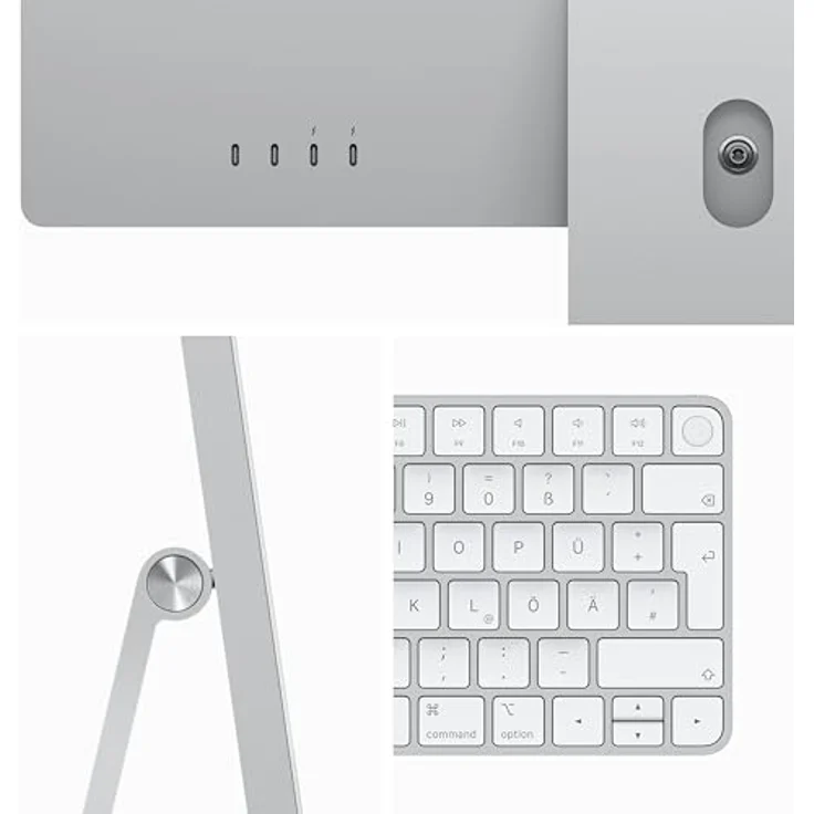 Apple iMac 24" (2023), Apple M3 8-Core CPU, 10-Core GPU, 8 GB RAM, 256 GB SSD, Silber – Bild 3