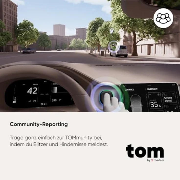 TomTom Verkehrs-Assistent Ganz Europa, GPS-Gerät mit Bluetooth, kompakt 48 x 48 x 14.7 mm – Bild 7