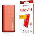 Displex Panzerglas 2D/ Clear (10H) Displayschutzglas für Google Pixel 7a, kratzer-resistent, Eco-Montagerahmen