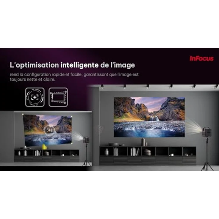 Infocus Crusader Challenger IN3008SL, HD Beamer mit 350 Lumen, kabelloser Übertragung, violett – Bild 8