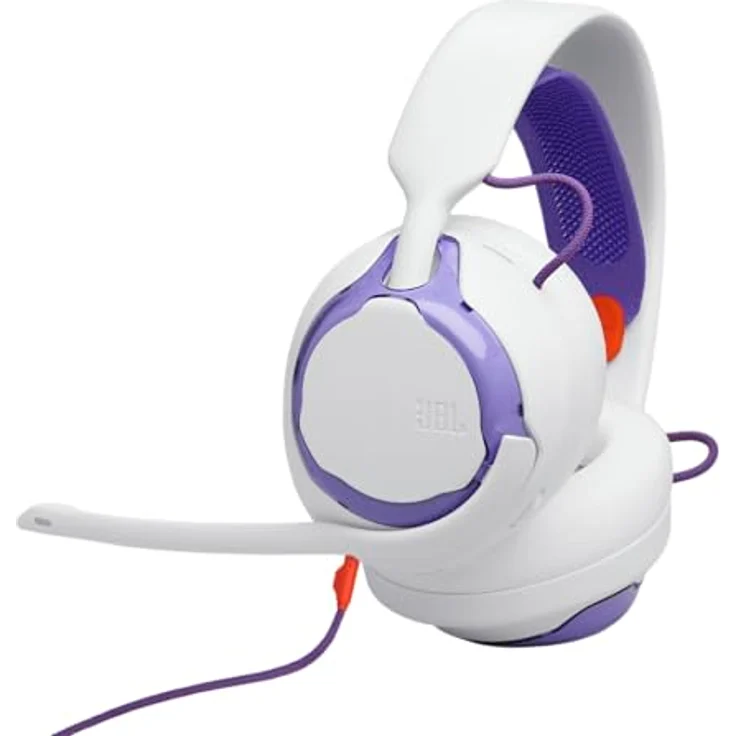 JBL Quantum 250, Kabelgebundene Over-Ear-Gaming-Kopfhörer mit JBL Quantum Spatial Sound, Mikrofon mit Geräuschunterdrückung, 3,5-mm-Kabel, kompatibel mit Apple/PC/Xbox/Playstation/Nintendo Switch, Weiß – Bild 1