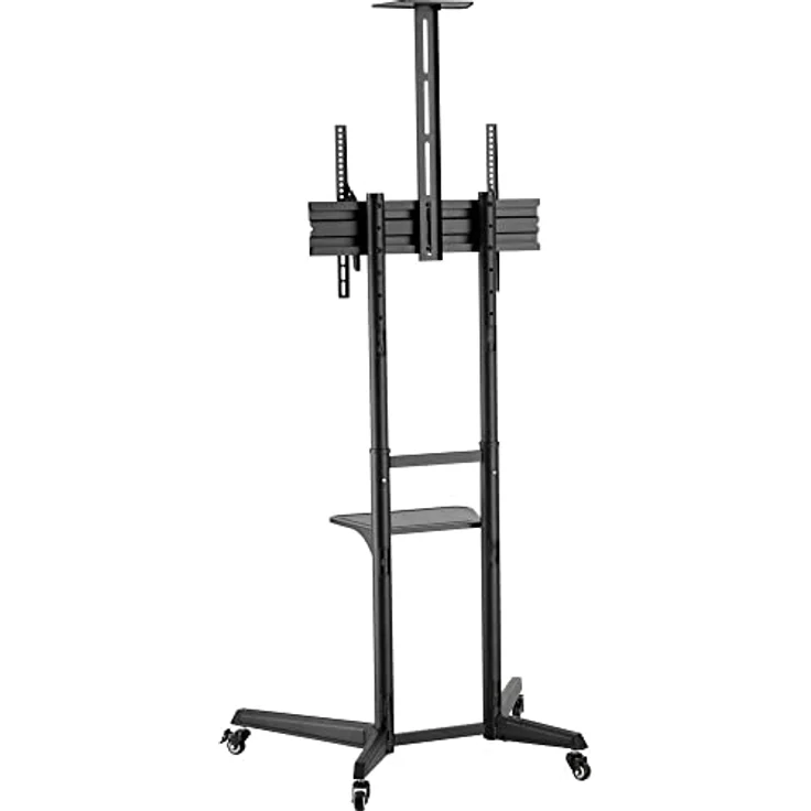 SpeaKa Professional SP-TVC-310 TV-Rollständer Schwarz, Höhenverstellbar, 94.0 cm - 203.2 cm (37 - 80 Zoll) (70", 50 kg) – Bild 4