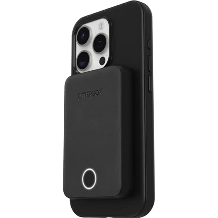 OtterBox Wireless Power Bank für MagSafe, 5000 mAh, USB-C, schlankes Design, schwarze Außenschale mit LED-Statusanzeige – Bild 2