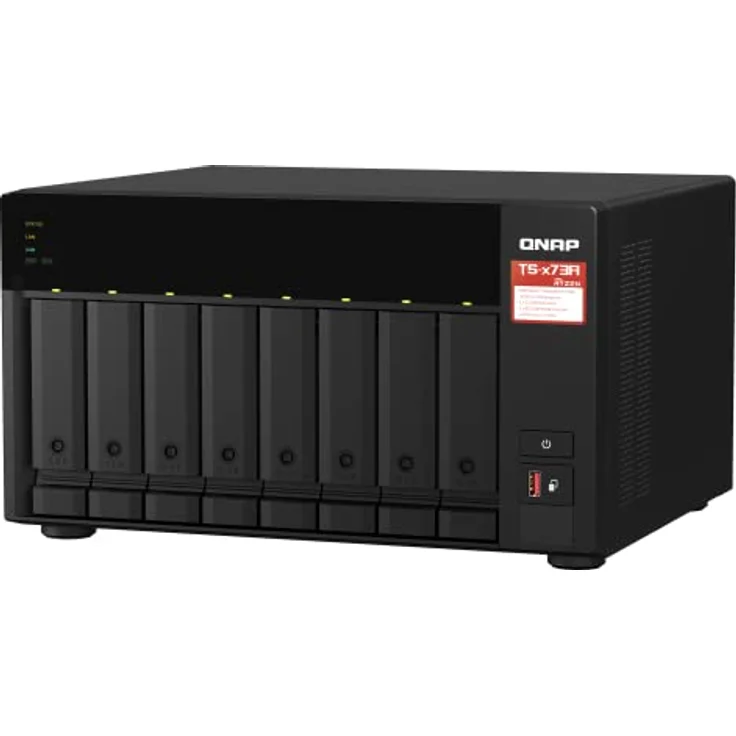 NAS + Switch Bundle QNAP TS-873A + QSW-1105-5T | Upgrade to 2,5GbE Networking, 8-Bay 3,5"/2,5"-inch SATA, AMD Ryzen CPU – Bild 4
