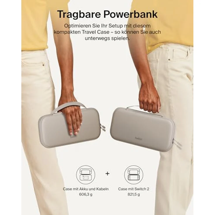 Belkin Charg.Case + Powerbank, 10.000mAh, Switch2, sand – Bild 4