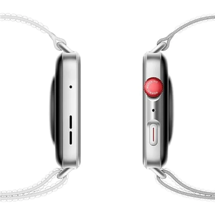 Huawei Watch Fit 4, Smartwatch mit silbernem Gehäuse und Nylonarmband, Herzfrequenzmessung, Schrittzähler, AMOLED-Display, Farbe: Silber – Bild 4