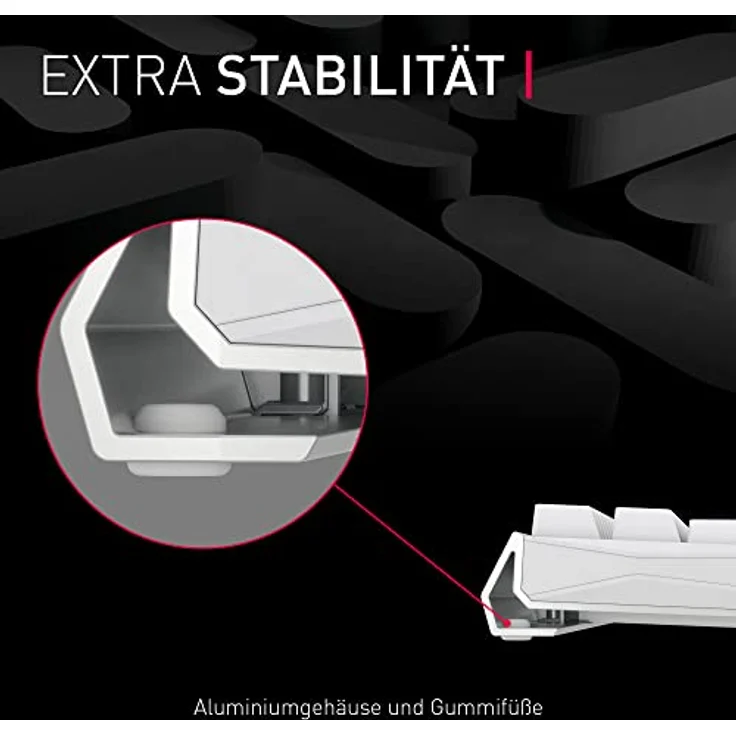 CHERRY MX 3.0S Wireless Gaming-Tastatur, kabellos, Aluminium-Design, RGB-Beleuchtung, Weiss – Bild 6