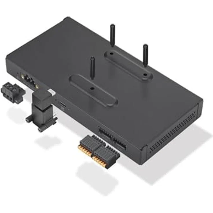 Lenovo 4XH1C95567 IO Box, Kabelgebundener USB-C Port-Replikator mit Gigabit Ethernet, Schwarz – Bild 4