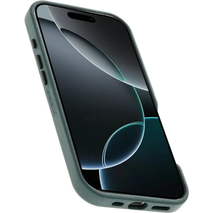 OtterBox Symmetry Series Cactus Leather MagSafe Hülle für iPhone 16 Pro, stoßfest, sturzsicher, dünne Schutzhülle, Grün – Bild 3