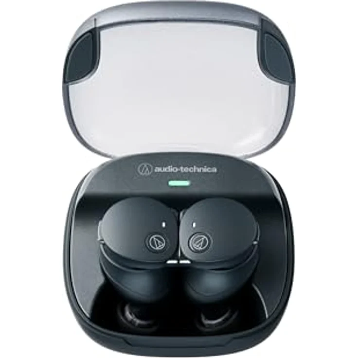 Audio-Technica ATH-CKS50TW2 Kabellose In-Ear-Kopfhörer mit Hybrid-Geräuschunterdrückung, IP55 Wasserdicht, Schwarz – Bild 1