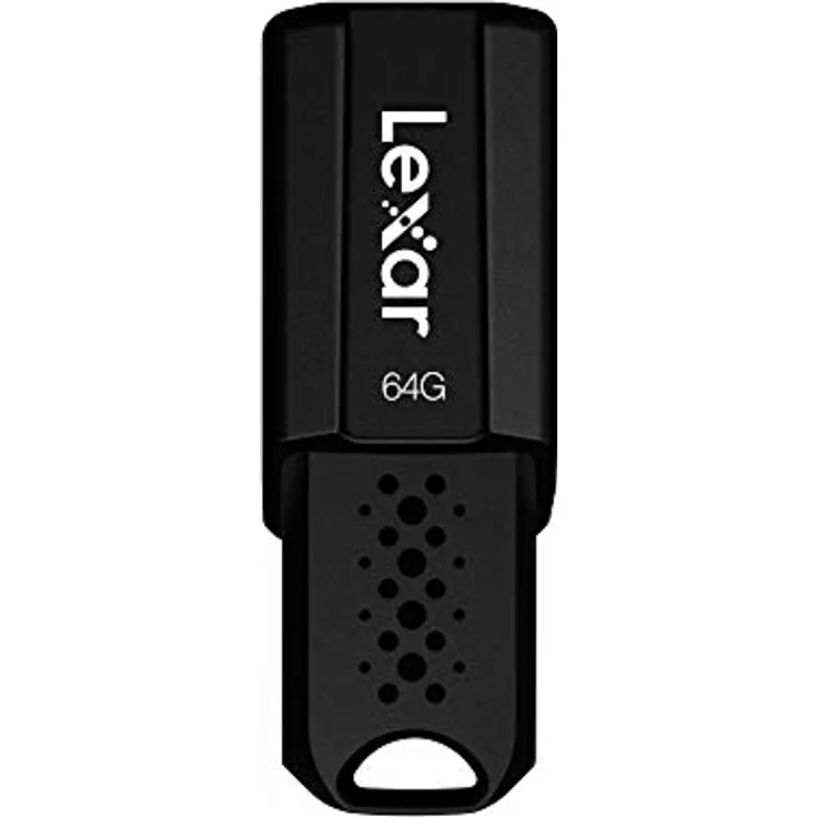 Lexar JumpDrive S80 USB 3.1 USB Stick 64GB, Bis Zu 150MB/s Lesen, Flash-Laufwerk für Computer, externe Speicherdaten, Foto, Video (LJDS080064G-BNBAG), Schwarz