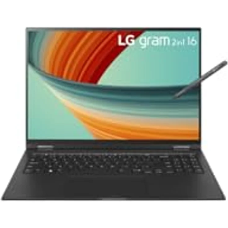 LG Gram 16 16T90R-G.AP78G, 16" QHD Touch Display, Intel Core i7, 1TB SSD, Windows 11 Pro - silber – Bild 1