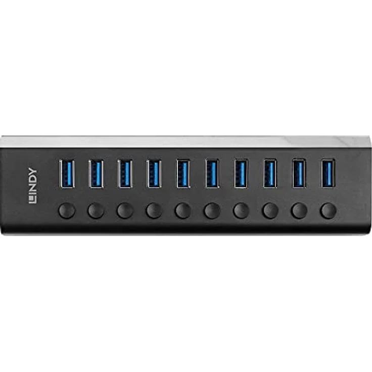 Lindy 10 Port USB 3.0 Hub mit EIN-/Aus-Schaltern – Bild 3
