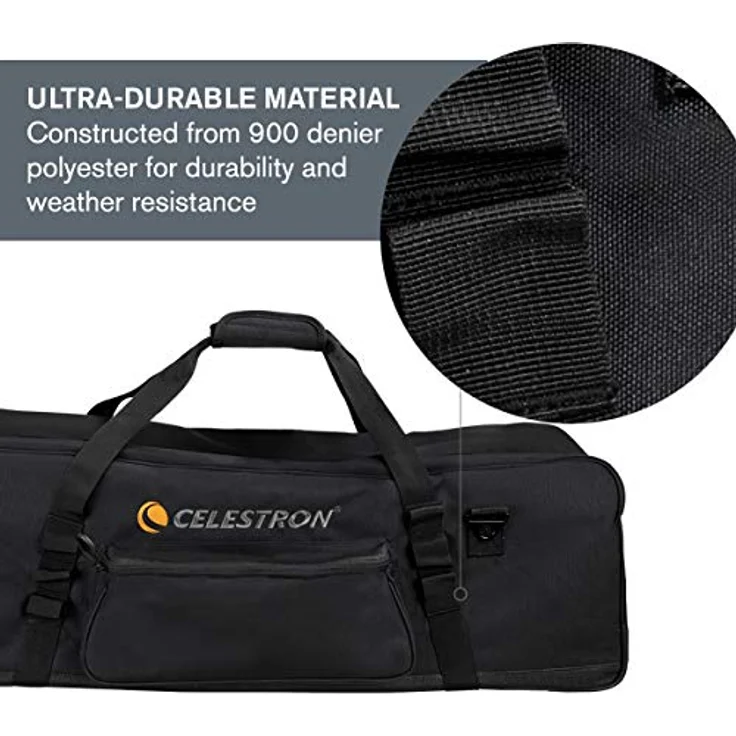 Celestron – 34 Zoll Stativtasche – Aufbewahrung & Tragetasche für Stativ und Zubehör – konfigurierbare, gepolsterte Innenwände – Bonus gepolsterte Zubehörtasche – Bild 3