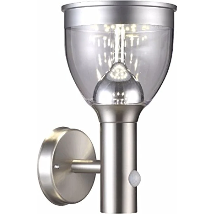 4er Set LED Edelstahl Solar Leuchten Steck Leuchten Erdspieß Außen Beleuchtung Akku Globo 33253-4 – Bild 1