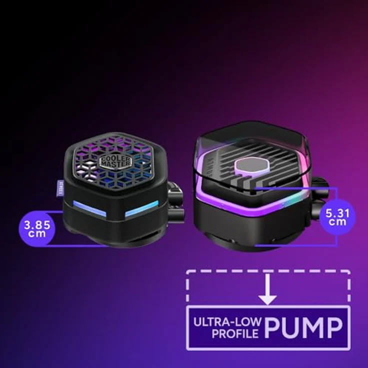 Cooler Master MasterLiquid 360 Atmos II VRM Fan, CPU Wasserkühler mit 280W TDP, 3x 120mm Lüfter, Schwarz – Bild 6