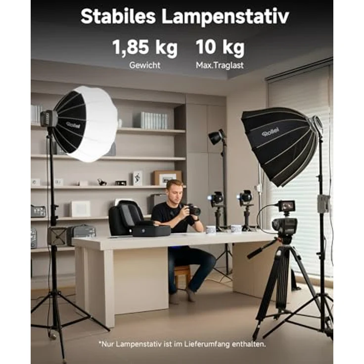 Rollei Profi Lampenstativ 285 cm – Bild 5