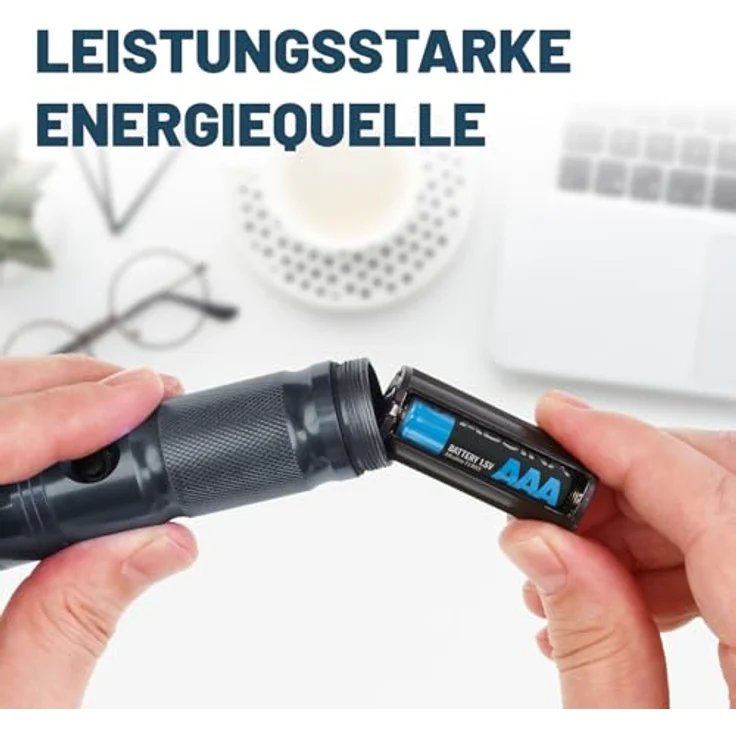 ABSINA 36x AAA Batterien LR03 1,5V Alkaline - Langlebig, temperaturbeständig und lagerfähig bis zu 10 Jahre für Fernbedienungen, Spielzeug und mehr – Bild 2