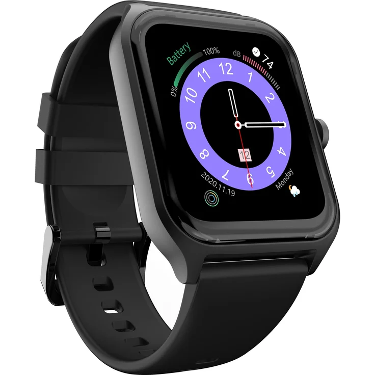 HiFuture FutureFit Ultra2 pro schwarz (Metall), Smartwatch mit drahtlosem Anrufsystem und Blutüberwachungsfunktionen