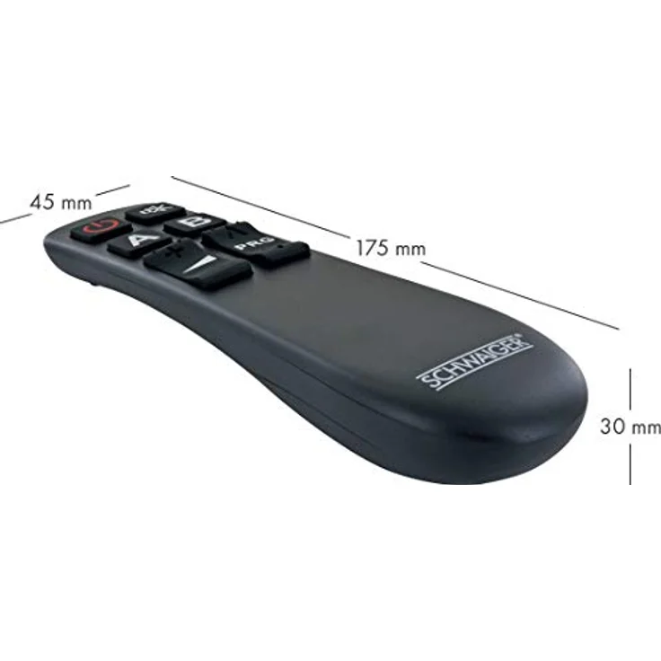 SCHWAIGER UFB1000 533 Universalfernbedienung 8 Tasten Seniorenfernbedienung TV-Ersatzfernbedienung vereinfachte Fernbedienung für alle Fernseher inkl. Batterien – Bild 2