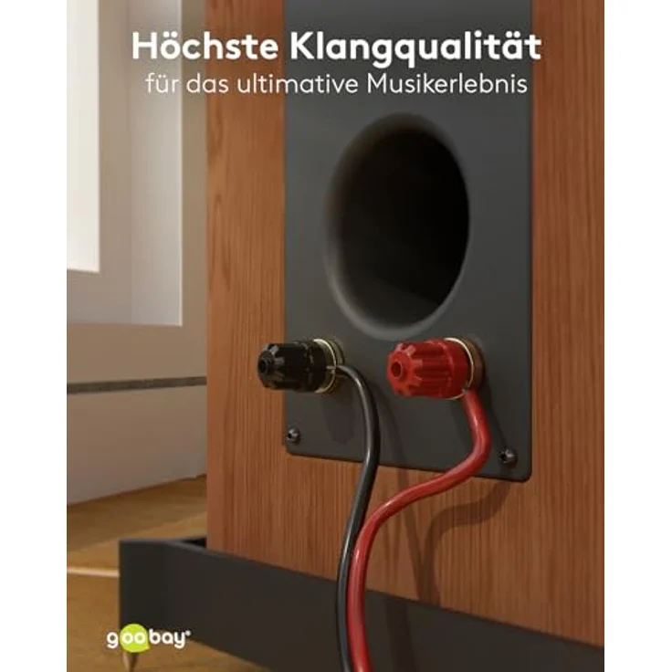 Goobay 67737 Lautsprecherkabel, 50 m rot-schwarz – Bild 7