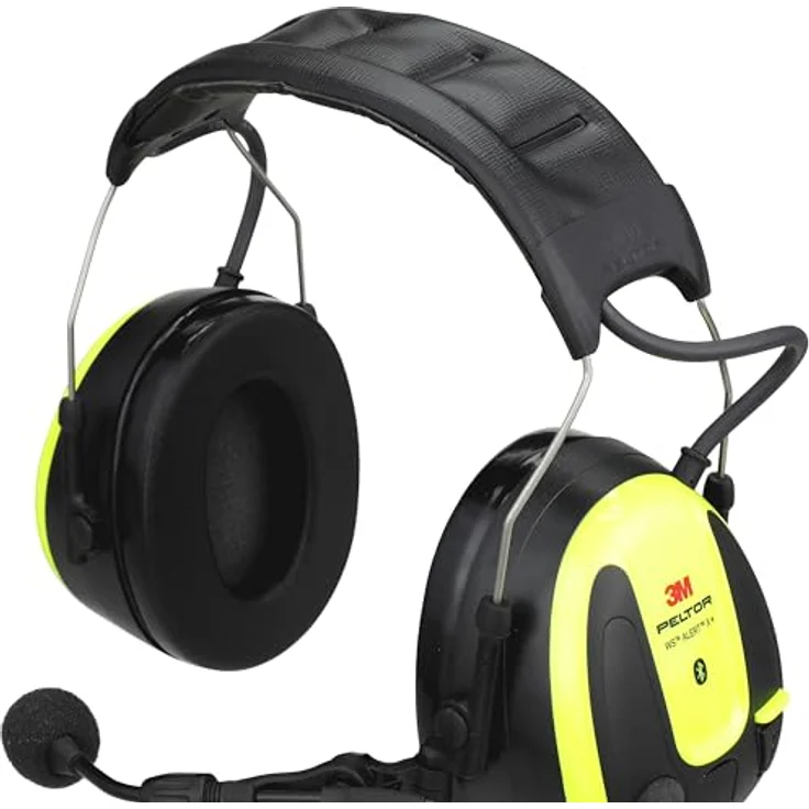 3M PELTOR WS ALERT X+ App, Bluetooth Headset mit Gehörschutz, leuchtendes Gelb, MRX21A3WS7, USB-C, Sprachübertragung in lauten Umgebungen – Bild 2