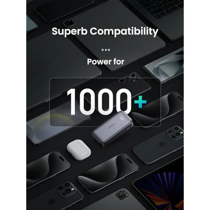 UGREEN 10000mAh Mini Powerbank Quick Charging 30W, Tragbares Ladegerät mit 30 W Schnellladung, kompaktem Design, USB C + USB A Ports – Bild 4