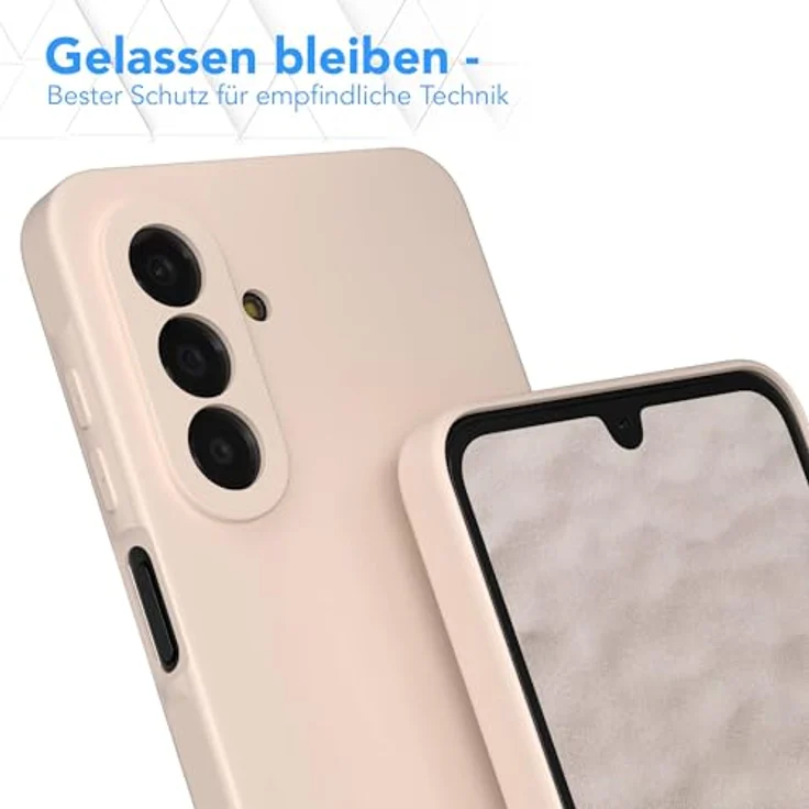 EAZY CASE Silikonhülle für Galaxy A17, Beige Dünn, Stoßfest mit Kameraschutz, Pastell Taupe Matt, Hochwertiges TPU Cover – Bild 4