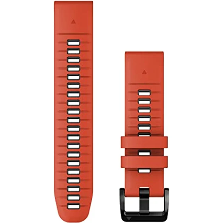 Garmin Silikonarmband, Quickfit, 22mm, red/graphite, Uhrenarmband, Rot – Bild 2