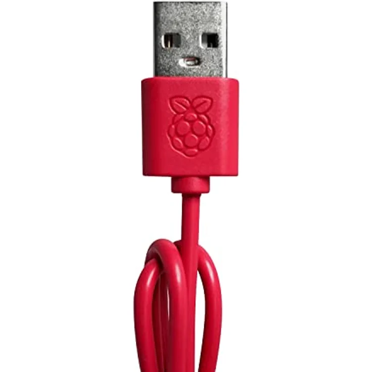 Raspberry Pi offizielle Tastatur, ES-Layout, inkl. 3 Port USB Hub, rot/weiß – Bild 7