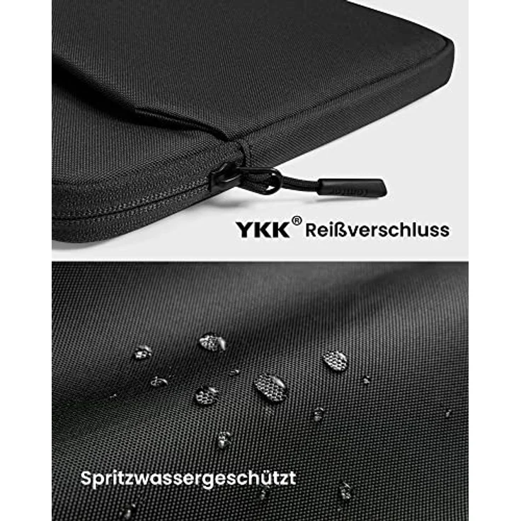 tomtoc Slim Tablet Tasche Hülle für iPad Air M4/M3/M2 & 11 Zoll iPad Pro M5/M4, wasserabweisend, mit Zubehörfach für Smart/Magic Keyboard, Schwarz – Bild 5