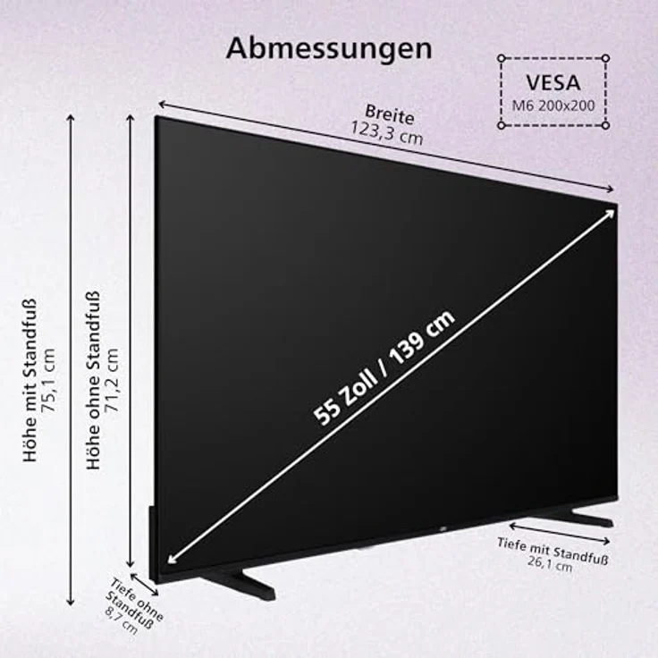 JVC LT-55VRQ3555, 55 Zoll 4K QLED Smart TV mit Dolby Vision HDR, Dolby Atmos, Alexa Sprachsteuerung und Triple Tuner – Bild 3