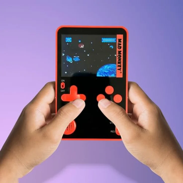 Mad Monkey Slim Handheld Retro Game Console, 2,5 Zoll Bildschirm mit 300 vorinstallierten Klassikspielen – Bild 3