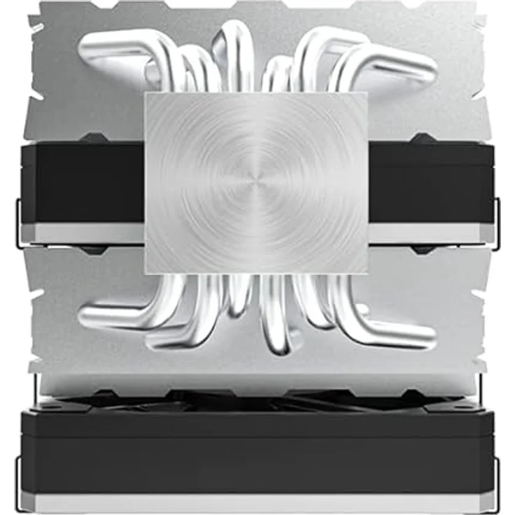 Montech Metal DT24 Base CPU-Kühler, 2x120mm - Leistungsfähiger Twin-Tower-CPU-Kühler, 2x 120-mm-PWM-Lüfter, max. 270 W TDP – Bild 6