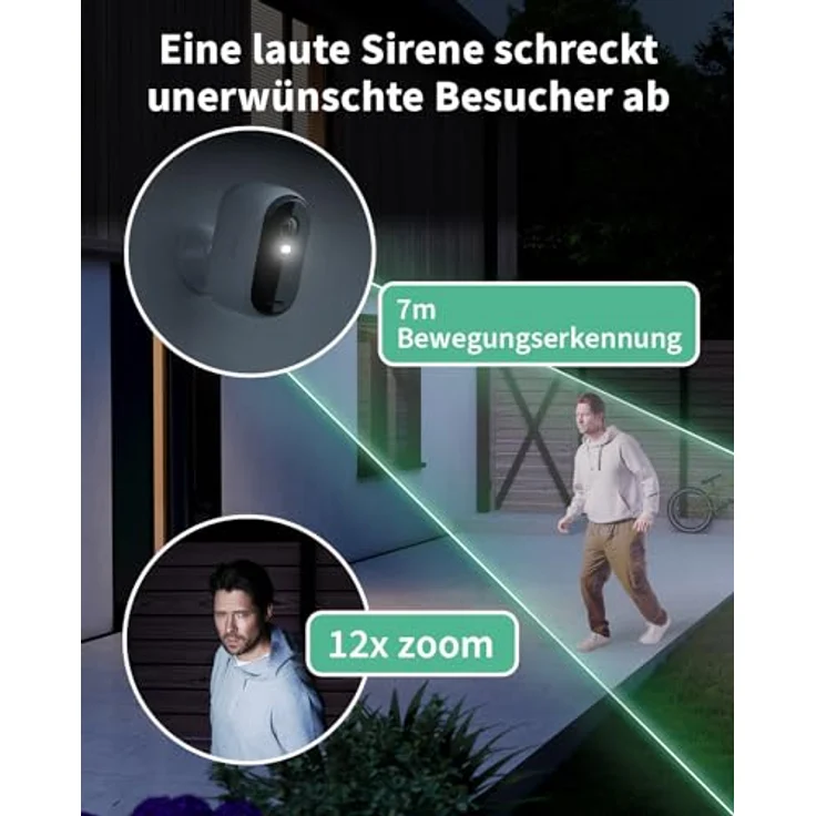 Arlo Essential 2 HD Akku Überwachungskamera Aussen WLAN, Kabellos, 1080p Video, Farbnachtsicht, Licht, Bewegungsmelder, Sirene, 2-Wege Audio, Smart Home + Arlo Secure Plan Testzeitraum, 4er Set – Bild 5