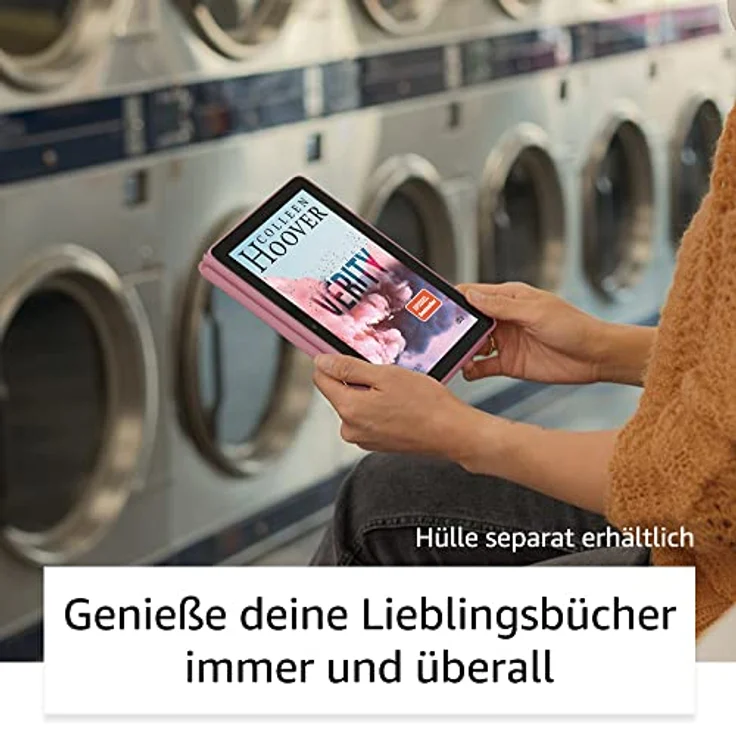 Fire HD 8-Tablet, 8-Zoll-HD-Display, 64 GB, 30 % schnellerer Prozessor, für Unterhaltung unterwegs (2022), schwarz, mit Werbung – Bild 3