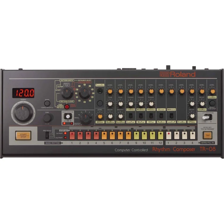Roland TR-08 (Groovebox), MIDI Controller, Schwarz – Bild 1