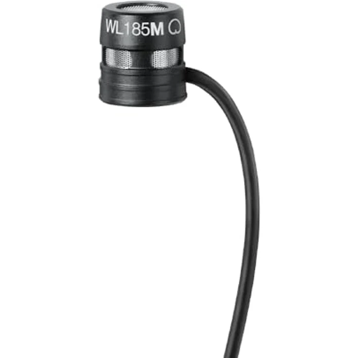 Shure WL185MB/C-TQG Lavalier Microphone, Cardioid, Black - Professional Sound Quality, Compact Design, Improved Performance – Bild 1